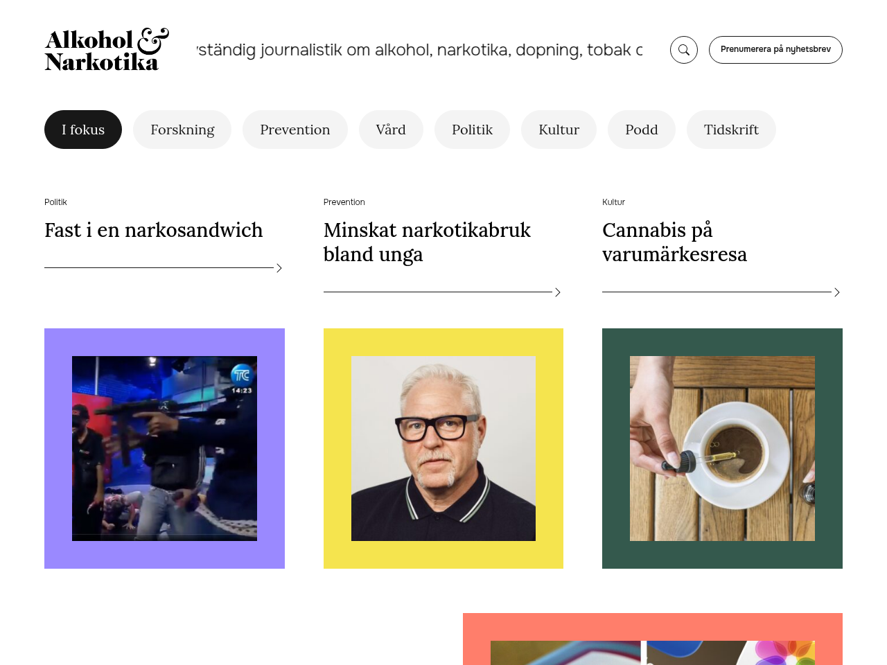 Screenshot of https://www.alkoholochnarkotika.se/