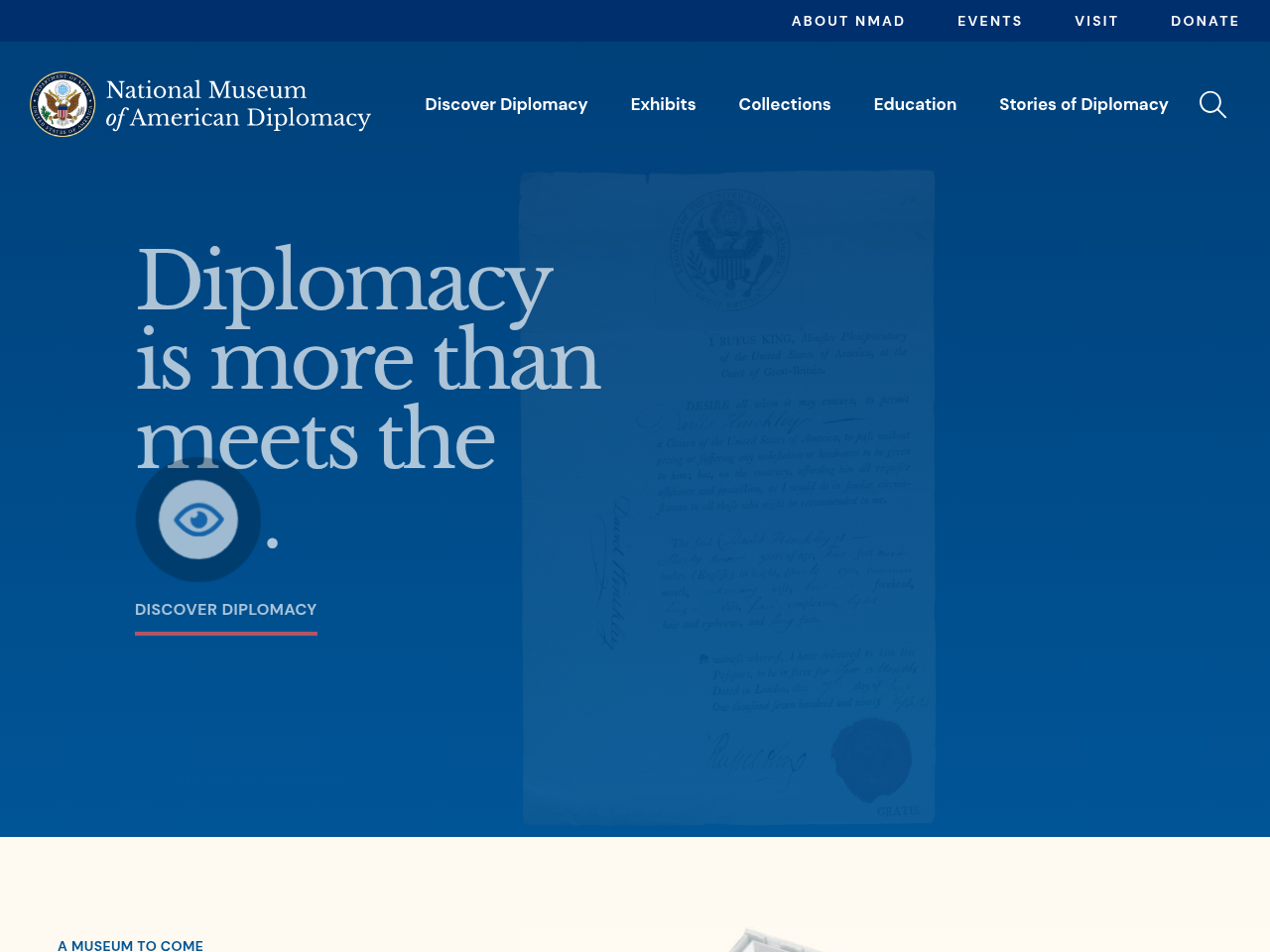 Screenshot of https://diplomacy.state.gov/
