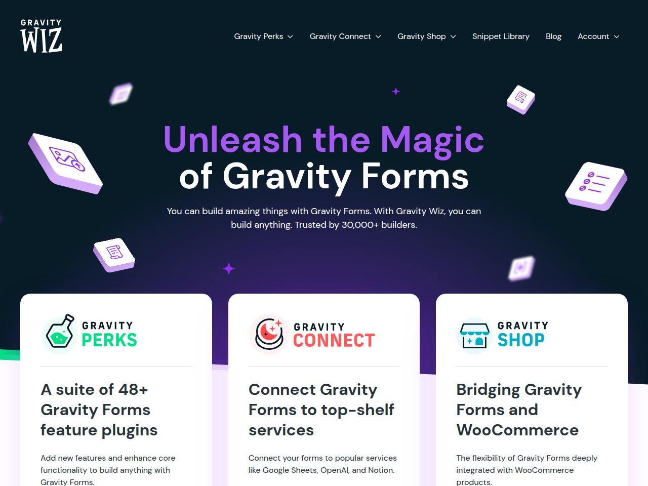 Screenshot of https://gravitywiz.com/