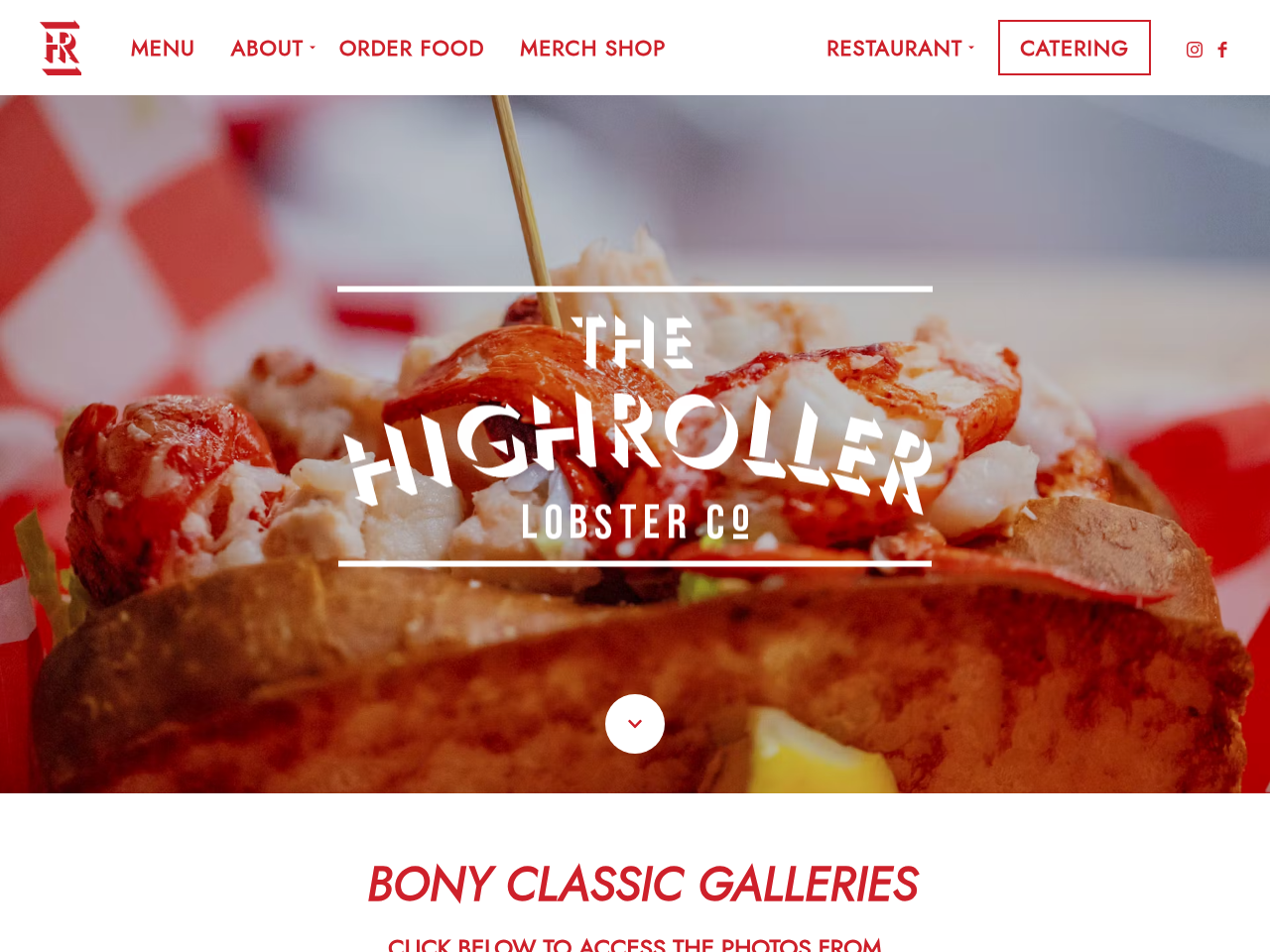 Screenshot of https://highrollerlobster.com/