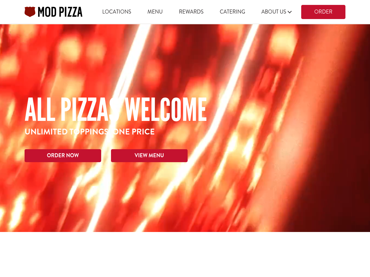 Screenshot of https://modpizza.com/