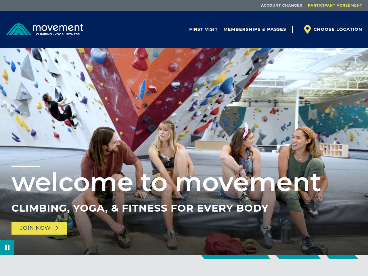 Screenshot of https://movementgyms.com/