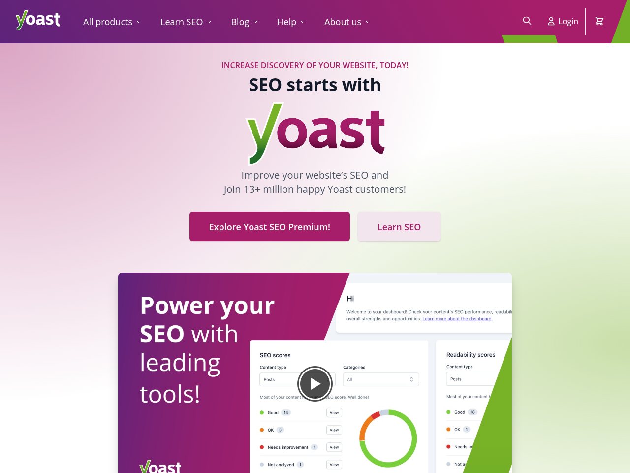 Screenshot of https://yoast.com/